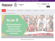 Tablet Screenshot of administracion.oaxaca.gob.mx
