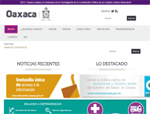 Tablet Screenshot of conciliacionagraria.oaxaca.gob.mx