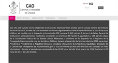 Desktop Screenshot of cao.oaxaca.gob.mx